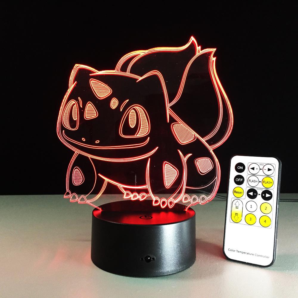 3D  Bulbasaur  Pokemon Night light