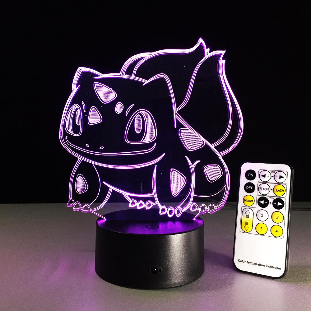 3D  Bulbasaur  Pokemon Night light